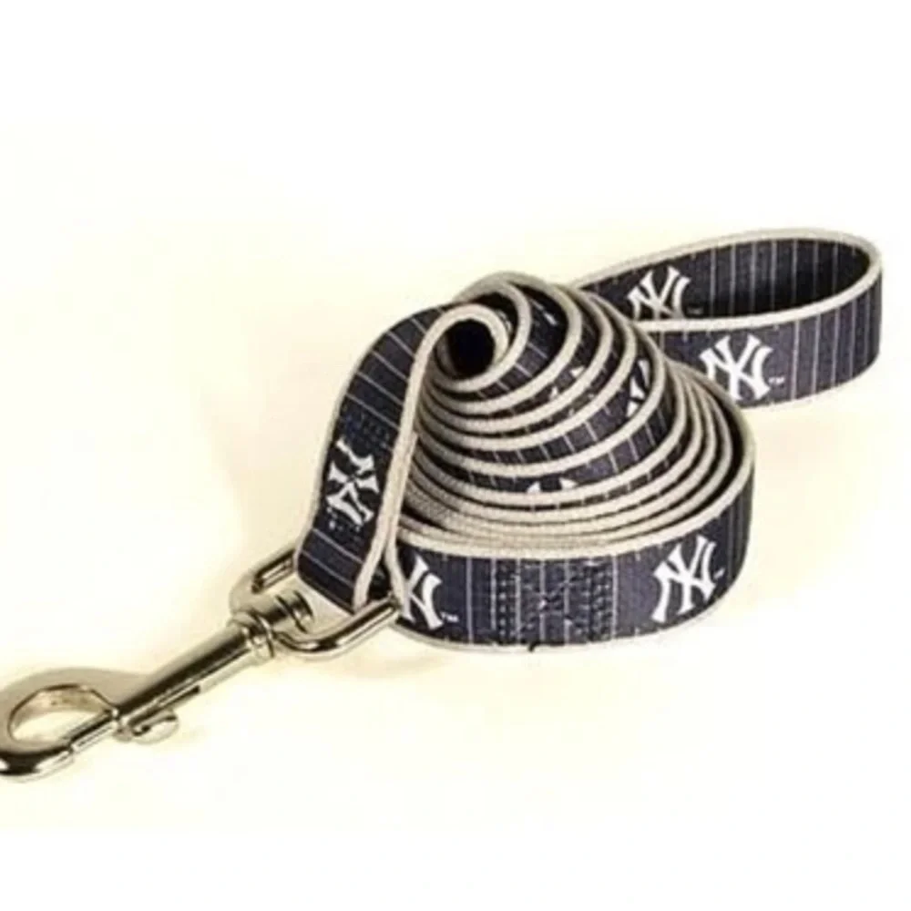 Yankees Baseball Sporty Paws New York Yankees 6’ Per Dog Leash 1” Wide New New